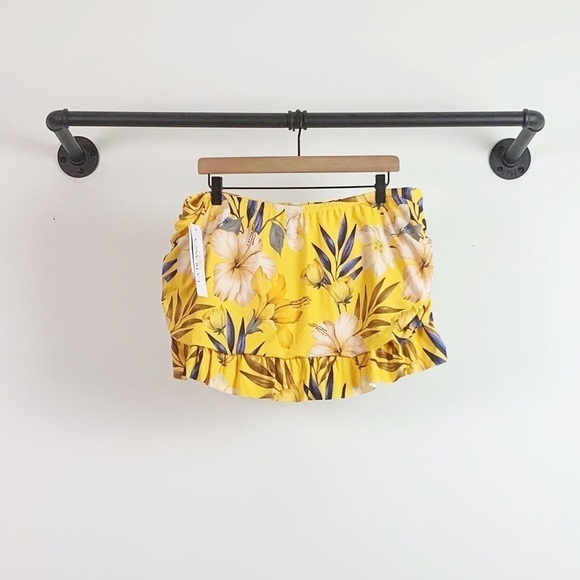 NWT La Blanca Marigold Bella Fiore Floral Print Swim Skirt - Picture 3 of 6